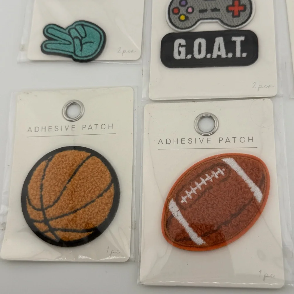 Sports & Cheer Adhesive Patches - Lot of 5 Packs